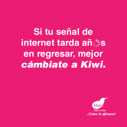 Kiwi te garantiza que es la mejor conexión a internet - Kiwi Networks - Puebla