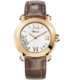 HAPPY SPORT

36mm - Cuarzo - Oro rosa 18k, diamantes y piel - Bauer Joyeros - Puebla