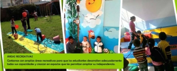 Las áreas recreativas de colegio Saint Marie cuentan con amplio espacio para que cada estudiante pue...