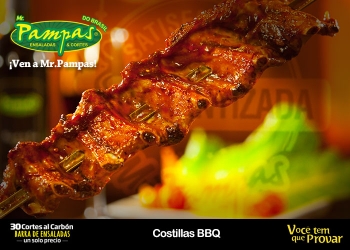 Costillas BBQ - Mr. Pampas - Puebla