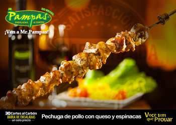 Pechuga de pollo con queso y espinacas - Mr. Pampas - Puebla