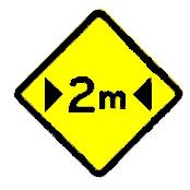 Las señales amarillo con negro tienen la finalidad de indicar un cambio o peligro en el camino.

A...