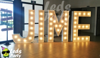 Tu nombre en gigante!!! - Leds Party - Pistas iluminadas y servicios para eventos - Puebla