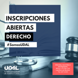 Inscripciones abiertas en Derecho # somos UDAL - UDAL - Universidad de América Latina - Puebla