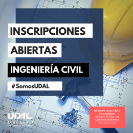 Inscripciones abiertas en Ingeniería Civil # somos UDAL - UDAL - Universidad de América Latina - Pue...