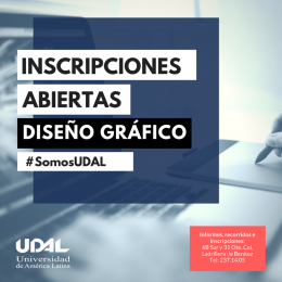 Inscripciones abiertas en Diseño Gráfico # somos UDAL - UDAL - Universidad de América Latina - Puebl...