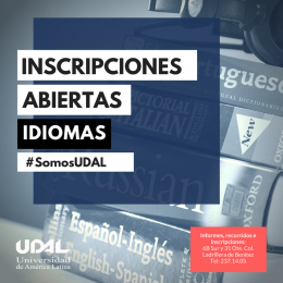 Inscripciones abiertas en Idiomas # somos UDAL - UDAL - Universidad de América Latina - Puebla