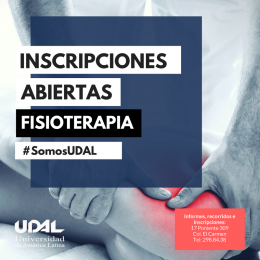 Inscripciones abiertas en Fisioterapia # somos UDAL - UDAL - Universidad de América Latina - Puebla