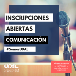 Inscripciones abiertas en Comunicación # somos UDAL - UDAL - Universidad de América Latina - Puebla...