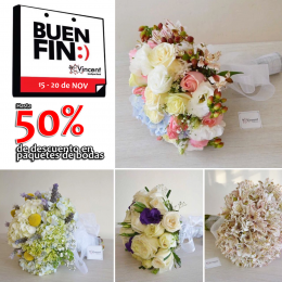 Paquetes florales para boda con descuentos - Vincent Boutique Floral - Puebla