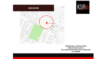 Ubicación - K'SA8 - Decoración de interiores. - Puebla