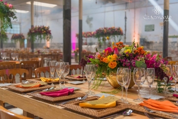 Decoración en centros de mesa - Banquetes Casamento Festa - Puebla