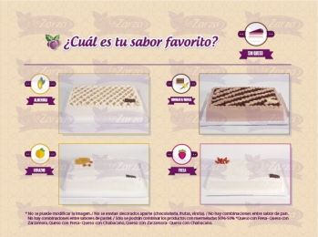 Contamos con más de 10 sabores. - Pastelería La Zarza - Puebla