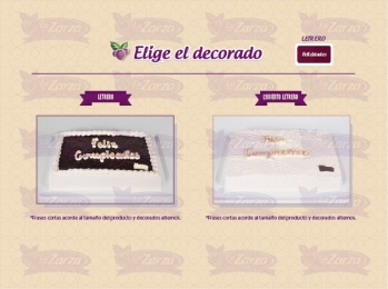 Agrega un letrero con el mensaje de tu preferencia. - Pastelería La Zarza - Puebla