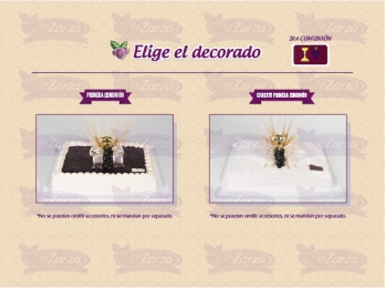 Conoce los decorados de Primera Comunión - Pastelería La Zarza - Puebla