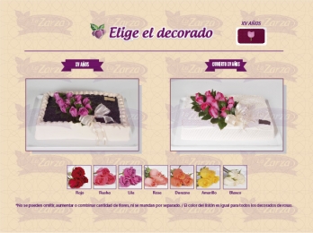 Conoce las opciones de flores para XV Años - Pastelería La Zarza - Puebla