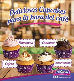 Mix de cupcakes La Zarza
(paquete con 4 piezas) - Pastelería La Zarza - Puebla
