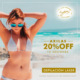 En esta época de calor  luce la ropa que más te guste sin preocuparte por tus axilas.
Depilación Lá...