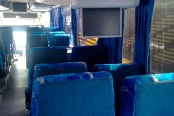 Autobús con televisión integrada - Jurfal Renta de Autos y Camionetas - Puebla