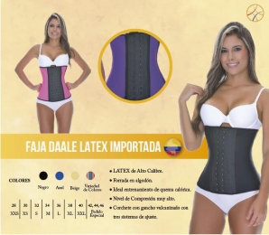 Fajas DAALE látex importada - Fajas Colombianas Daale - Puebla