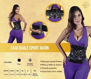 Fajas DAALE sport avión - Fajas Colombianas Daale - Puebla