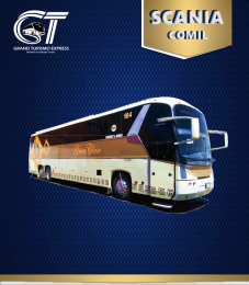 AUTOBÚS SCANIA

*Capacidad desde 47 hasta 50  pasajeros abordo
*Asientos Reclinables Comfort 
*A...