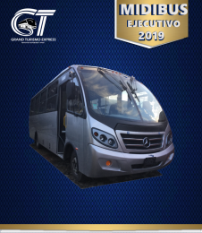 MIDIBUS DE LUJO 2019

*Capacidad desde 30 hasta 34 pasajeros abordo
*Asientos Reclinables
*Aire ...