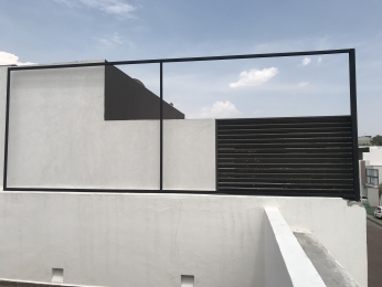 Protecciones y estructura para sostener madera - Glass House - Vidrio y Aluminio - Puebla