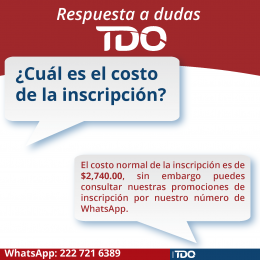 Inscripción - Universidad Tec de Oriente - Puebla