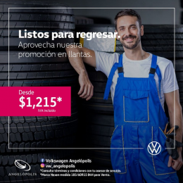 Aprovecha nuestra promoción en llantas - Agencia de Autos Volkswagen Óptima Angelópolis - Puebla