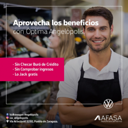 Aprovecha nuestros beneficios - Agencia de Autos Volkswagen Óptima Angelópolis - Puebla