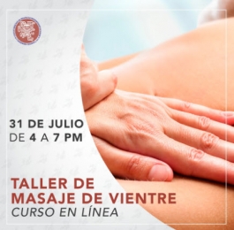 Taller de masaje de Vientre. - Colegio Mexicano de Masaje Puebla Agua Azul - Puebla