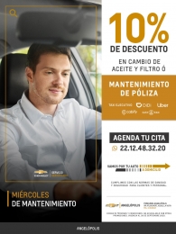 Promoción del día: MIÉRCOLES - Chevrolet  Angelópolis - Puebla