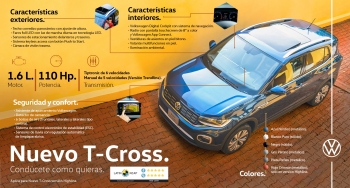 Nuevo T-Cross - Agencia de Autos Volkswagen Óptima Angelópolis - Puebla