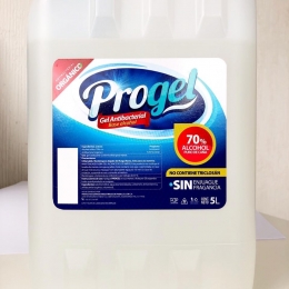 PROGEL 5 L
(gel sanitizante y antimicrobial para manos)
- 70% alcohol (mata el virus del COVID-19)...