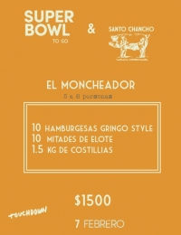 Haz tus pedidos anticipados!!!
Suc. Cholula
Suc. La Paz - Santo Chancho Restaurante Bar - Puebla