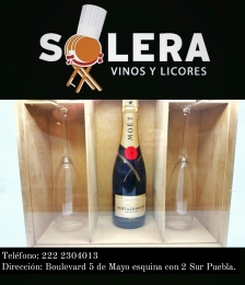 Regalo especial para tu pareja este 14 de febrero 
1 Moet Chandon Brut Imperial 
2 Copas Flautas 
...