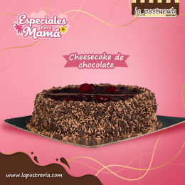 Te presentamos nuestro cheesecake de chocolate, idealmente chocolatoso para celebrar a mamá como es ...