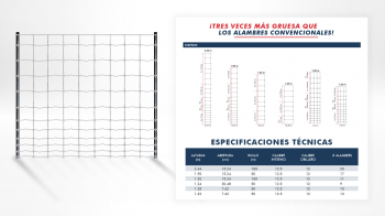 MALLA TRIPLE NUDO GRADUADA  - INDACERCA 