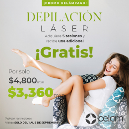Depilación laser, adquiere 5 y llévate una gratis  - CELAM - Centro Médico Láser de Sonata - Puebla...
