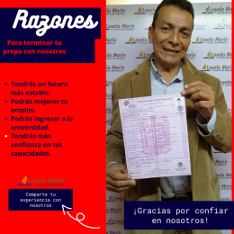 Bachillerato en 8 meses - Loyola Marín - Puebla