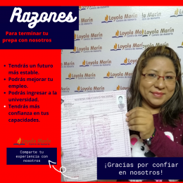 Bachillerato en 8 meses - Loyola Marín - Puebla