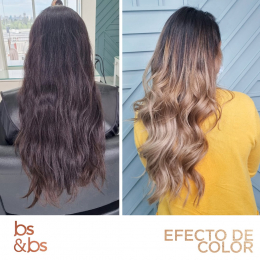 Nos encanta cuando eligen  bsandbsmx para un cambio de look! ¿Ya agendaste tu cita? 
Efecto de colo...