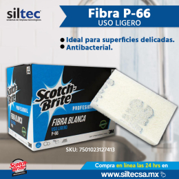 FIBRA P-66, de uso ligero, baja abrasividad, ideal para limpieza de superficies delicadas, a demás e...
