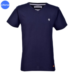PLAYERA CUELLO V COLOR MARINO - Scandro - Tienda de ropa para hombres - Puebla