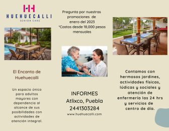 Huehuecalli Residencia Geriátrica - cuidados a domicilio - Puebla