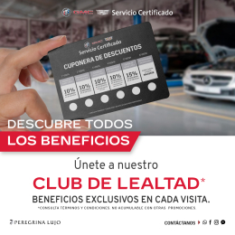 Únete al club de lealtad y descubre todos los beneficios que te daremos al pertenecer a la familia P...