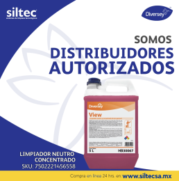 Limpiador neutro - Siltec® - Venta y distribución de equipo y artículos de limpieza para hogar, nego...