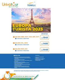 ¿Estás listo para viajar a Europa? 
Viaja y conoce las mejores ciudades de Europa como París, Londr...