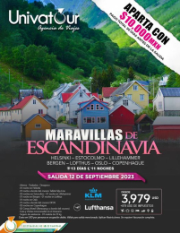 ¡Sumérgete en las Maravillas de Escandinavia en un viaje de 13 días y 11 noches! ??????
Desde la mo...